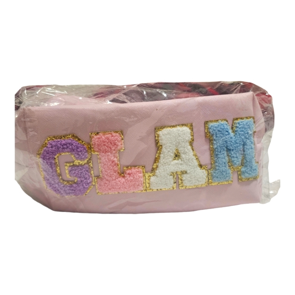 GLAM Cosmetics Bag Zipper Pouch BRAND NEW! BNIP/NWT!! Travel Friendly!